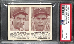 1941 Double Play Joe DiMaggio & Charlie Keller (#63/64) Graded PSA 2 GD