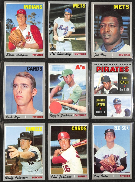 1970 Topps Baseball Partial Set (Approx 600 of 720 Cards - Almost 85% of Set) w. Aaron & Clemente