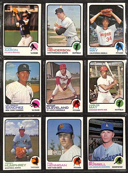  1973 Topps Baseball Complete Set  w. Mike Schmidt Rookie Card