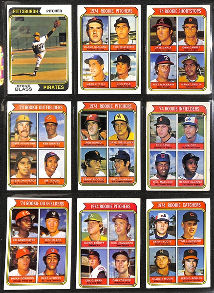  1974 Topps Baseball Near Complete Set (647 of 660 Cards - 98% Complete) w. Dave Winfield Rookie Card