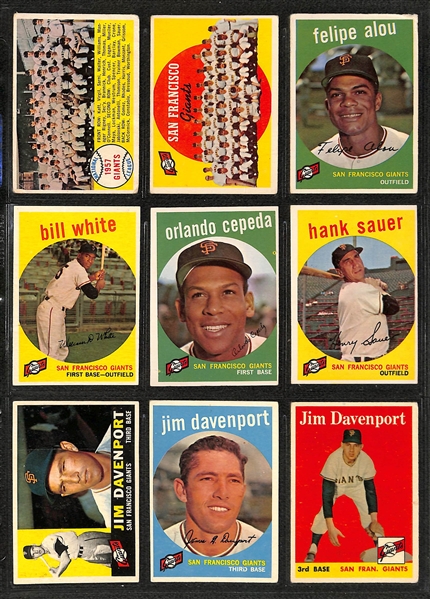   Lot of (360) 1957-1963 Topps National League Baseball Cards w. Substars & Commons