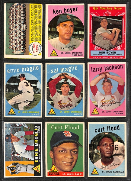   Lot of (360) 1957-1963 Topps National League Baseball Cards w. Substars & Commons