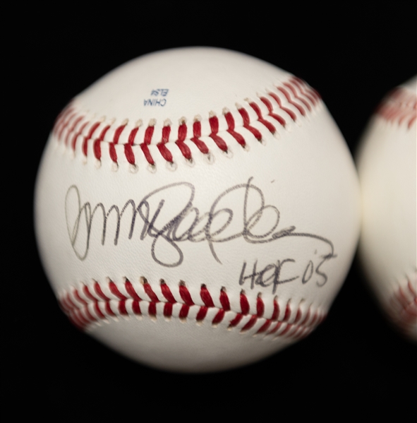 Lot of (3) Ryne Sandberg Autographed Official Southern League Baseballs w. HOF 05 Inscription (JSA Auction Letter)