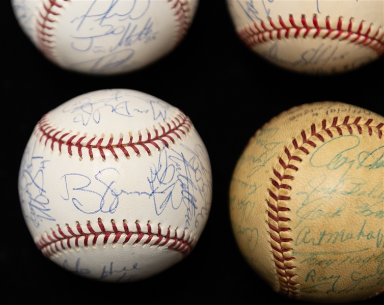 Lot of (2) Phillies Multi Signed 1960s Team Baseballs and (4) Minor League All Star Team Multi Signed w. Johnny Callison, Ray Culp and Others (JSA Auction Letter)