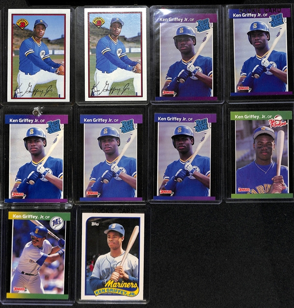 Lot of (20) 1980s Baseball Rookies w. Griffey Jr., Gwynn, Boggs, and Sandberg