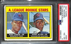 1967 Topps A.L. Rookies #569 Rod Carew Rookie Card Graded PSA 4 VG-EX