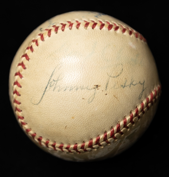 Jackie Robinson, Dom DiMaggio, & Johnny Pesky Signed Baseball (JSA Auction Letter) w. 14 Additional Autographs