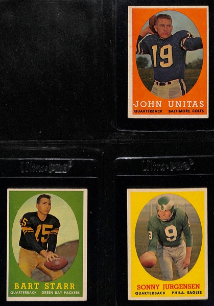 1958 Topps Football Complete Set w. PSA 4 Jim Brown Rookie Card