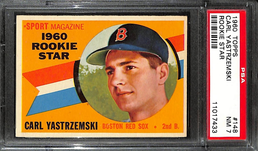 1960 Topps Carl Yastrzemski #148 Rookie Card Graded PSA 7 NM
