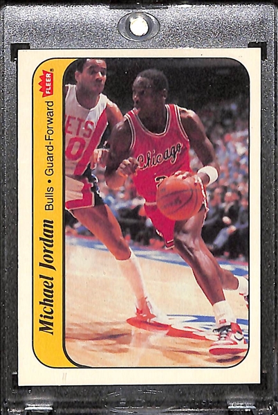 1986-87 Fleer Michael Jordan Rookie Sticker #8