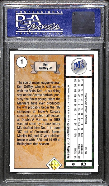 1989 Upper Deck Ken Griffey Jr. Star Rookie #1 Graded PSA 10 Gem Mint