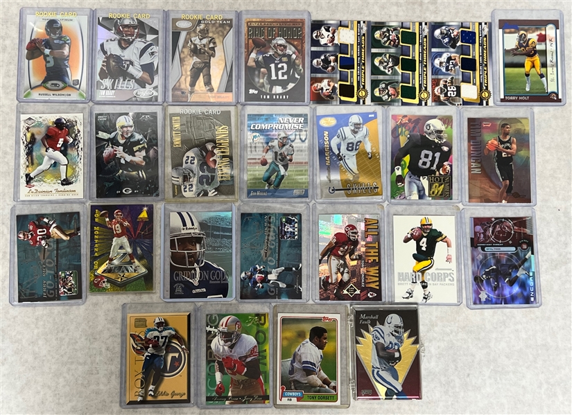 Huge Lot of Mostly 1990s to Current Football Rookies, Inserts, and Sets w. Tom Brady 