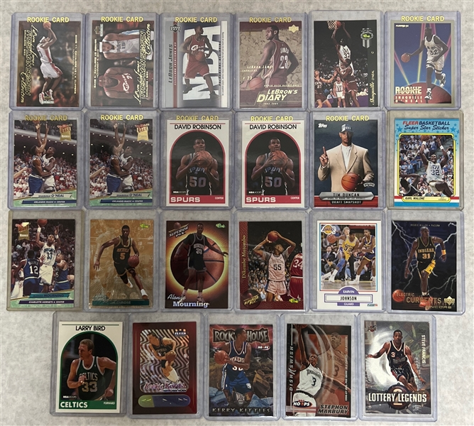 Huge Lot of Mostly 1990s Basketball Cards w. Many Lebron James Rookies and Michael Jordan Cards