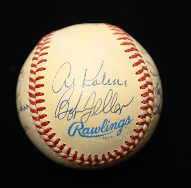 Baseball Legends Signed Baseball - 14 Autographs w. Koufax (signed twice), Gibson, Banks, Snider (signed twice), + More!  - Full JSA Letter