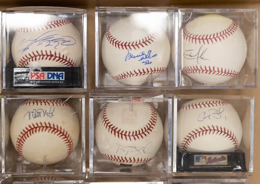 Lot of (15) Autographed Baseballs w. Pinella, LaRussa, B. Williams, and Many More (JSA Auction Letter)