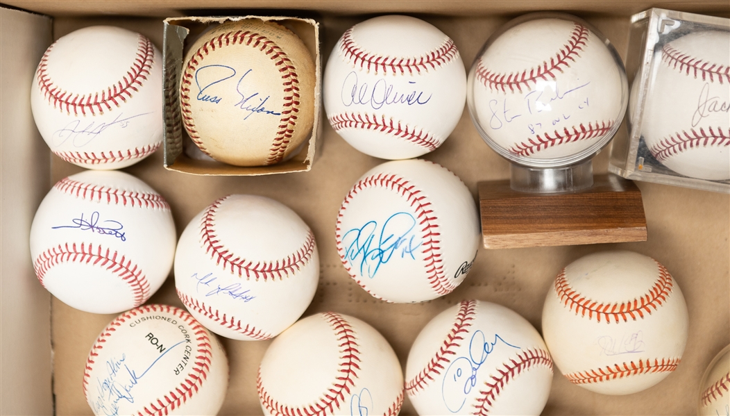 Lot of (21) Autographed Baseballs w. Sosa, Bagwell, Cano, Cey, Mckeon, Vandermeer and Many More (JSA Auction Letter)