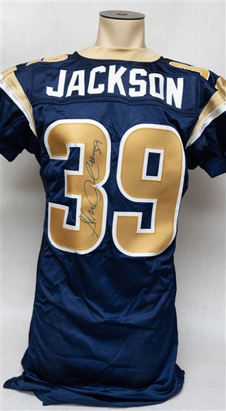 Steven Jackson Autographed Authentic Rebook Rams Jersey (PSA/DNA)