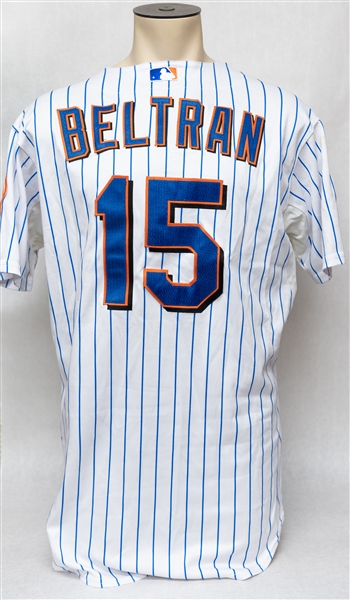 Carlos Beltran 2008 Game Issued New York Mets Jersey