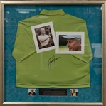 Jack Nicklaus Custom Framed and Autographed Nike Polo (JSA COA)