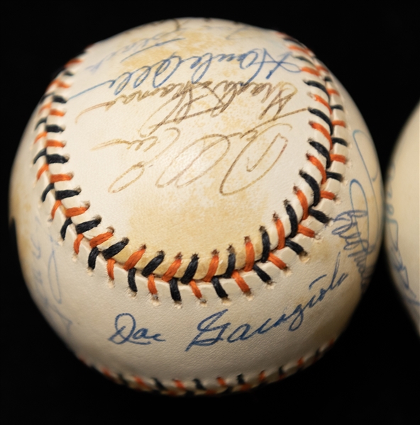Lot of (3) All Star Signed Baseballs w. Carlton, Branka, Campaneris and Others (JSA Auction Letter)