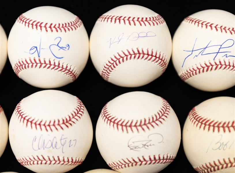 Lot of (12) Phillies Autographed Baseballs w. Dick Allen, Art Mahaffey, Scott Rolen and Others (JSA Auction Letter)