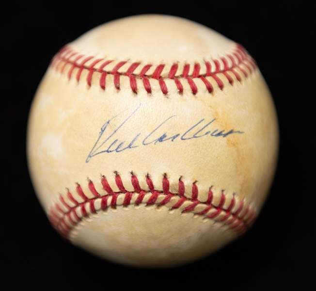 Harry Kalas and Richie Ashburn Autographed Baseball Lot (JSA Auction Letter)