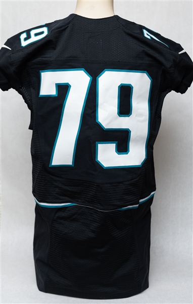 Jacksonville Jaguars 2012 Game Issued Andrew Mitchell #79 Nike Jersey (Steiner COA)