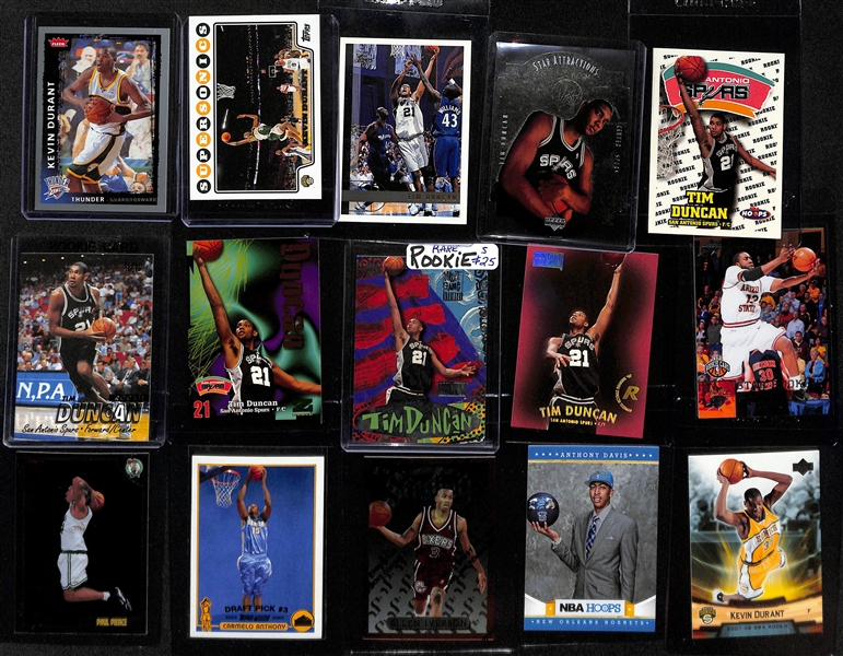 Lot of (25+) Basketball Rookies and Stars w. Durant, Duncan, Harden, and Other Rookies