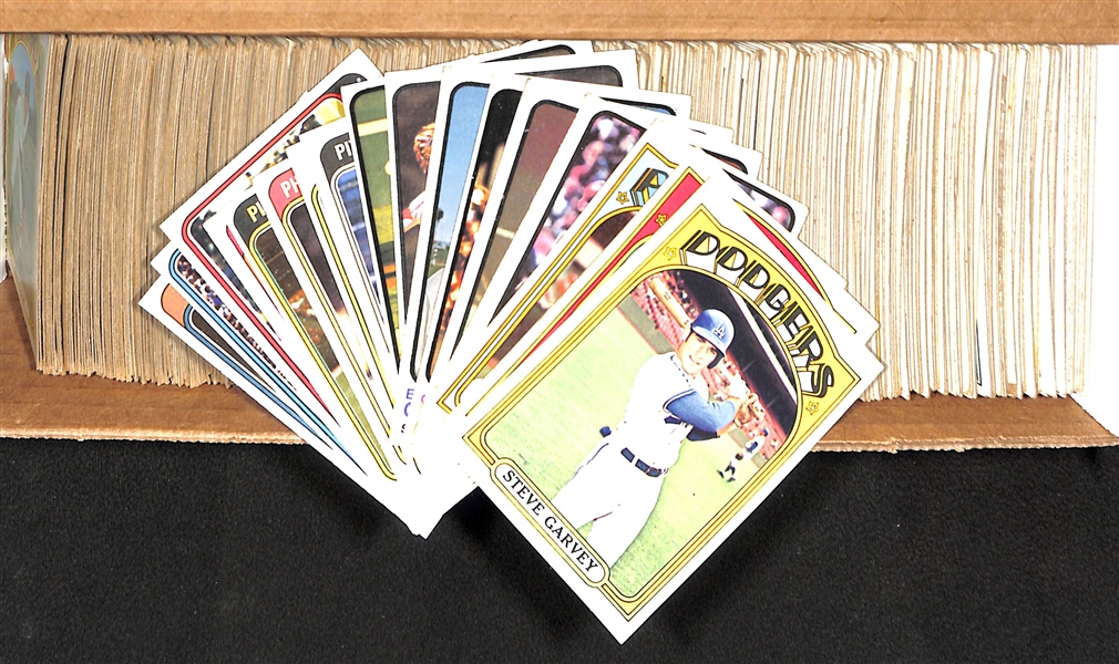 Lot of (400+) 1972 Topps Baseball Cards w. Steve Garvey + (30) 1973/74 Topps Star Cards