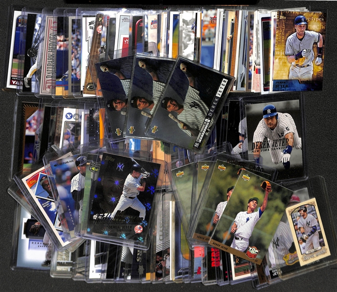 Lot of (110+) Derek Jeter Baseball Cards w. (4) 1993 Upper Deck Rookies