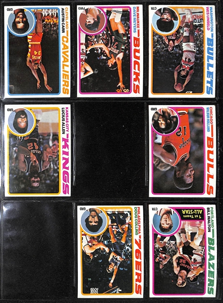 Lot of (2) 1978-79 Topps Basketball Sets - 1 Complete & 1 Near Complete - w. Bill Walton