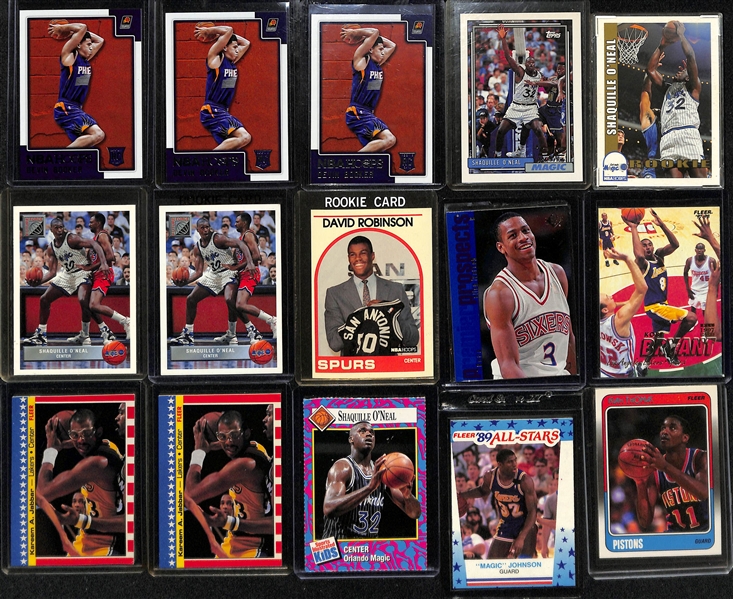 Lot of (30+) NBA Rookies and Stars Lot w. (3) Devin Booker, (4) Shaquille O'Neal Rookies and More!