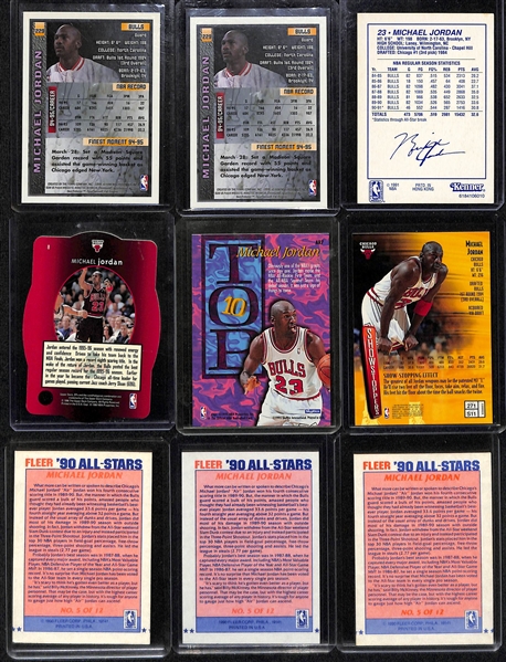 Lot of (17) Michael Jordan Cards and Inserts w. (2) 1995-96 Topps Finest 