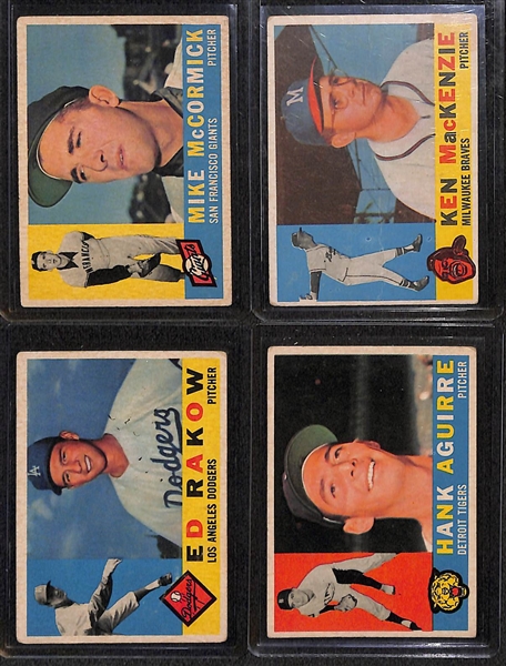 Lot of (32) 1960 Topps Baseball Cards w. Bob Gibson, Harmon Killebrew and Others