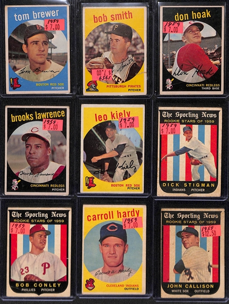 Lot of (36) 1950s and 60s Baseball Cards w. 1957 Topps Ed Mathews