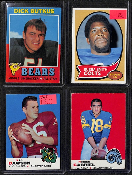 Lot of (22) 1952-1972 Football Cards w. Dick Butkus, Otto Graham, Gale Sayers, John Unitas, and Others