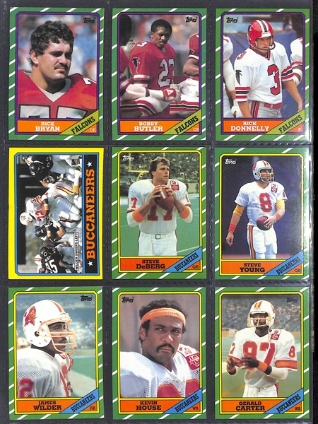 1986 Topps Football Complete Set w. Jerry Rice Rookie (396 Cards)!