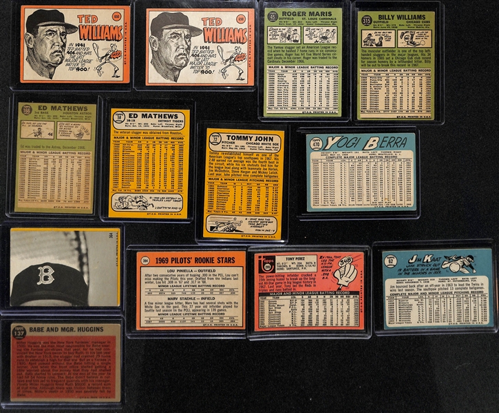 Lot of (65+) 1960s Topps Baseball Cards w. 1962 Ernie Banks