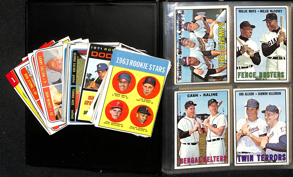 Lot of (70) Topps Baseball Rookie & Multi Player Cards from 1960-1969 w. 1963 Willie Stargell Rookie Card
