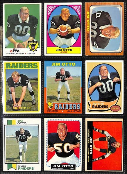 Lot of (500+) Raiders Football Cards from 1960-1990