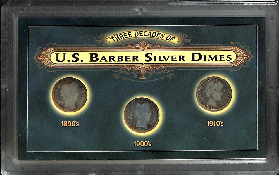 Lot of Silver Dimes - (2) Seated Liberty, (4) Barber, & Approx (100) Mercury w. 1944-S Mercury MS66