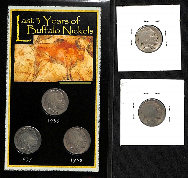 Lot of (200+) Assorted Buffalo Nickels