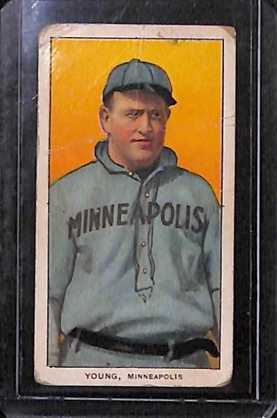 Lot of (3) 1909-11 T206 Minor League Cards w. Ritter (KC), Young (Minneapolis), Pickering (Minneapolis)