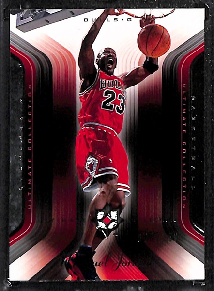 2004-05 Ultimate Collection Michael Jordan #d /750, 1997-98 UD3 Die Cut and 1997-98 Metal Universe # 23