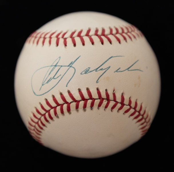 Willie Mays and Carl Yastrzemski Signed Baseballs (JSA Auction Letter)