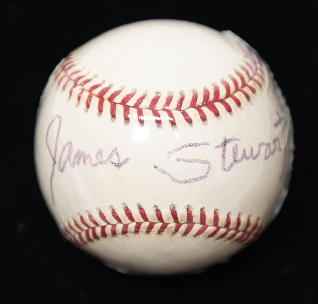 Jimmy Stewart Signed Rawlings Official NL Baseball (JSA LOA)