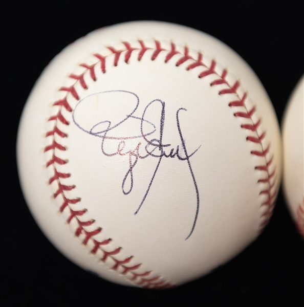 Nolan Ryan & Roger Clemens Single Signed Basesballs