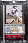 2007 Topps Sterling Mickey Mantle Triple Bat & Jersey Relic Card #10/10