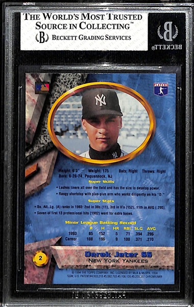 Rare 1994 Bowman's Best Derek Jeter Refractor Graded BGS 7 NM