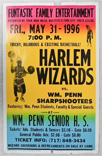 (7) Concert, Fair, Carnival, Rodeo, & Sport Related Posters (~14x22) - Includes The Doors, Elvis, & Harlem Wizards (Most Likely Printed 1970s-1990s)